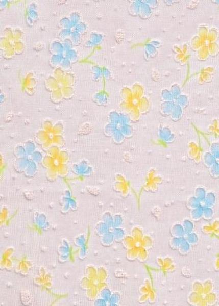 CREApop® Dekostoff 29 cm x 15 m, Blumenwiese, gelb/blau   ldm