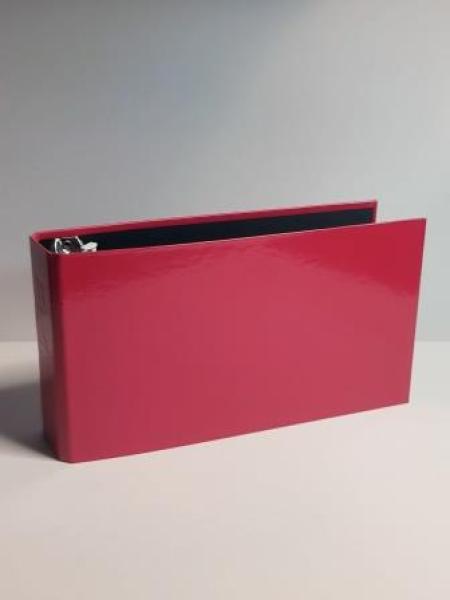 VELOFLEX VELOCOLOR® Classic Bankringbuch 2-Ringe hellrot 4,5 cm DIN A6 quer