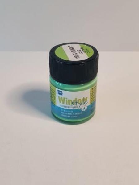 KREUL Schablonierfarbe ´Window Style´, 50 ml,apfelgrün