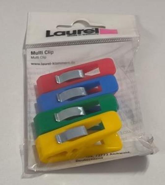 Laurel Multi Clip Taifun, 15 mm, Klemmweite 13 mm, SB-Beutel, grundfarbig sortiert