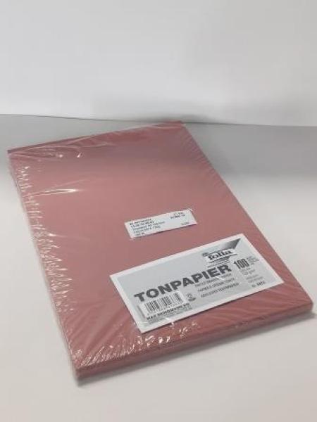 Tonpapier A4 rotbraun