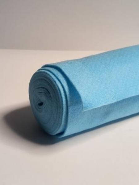 Bastelfilz 150g/qm 45cm x 5m 520030  hellblau  ldm