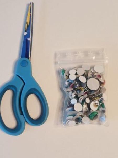 folia Wackelaugen mit Wimpern farbig sortiert 100 St.