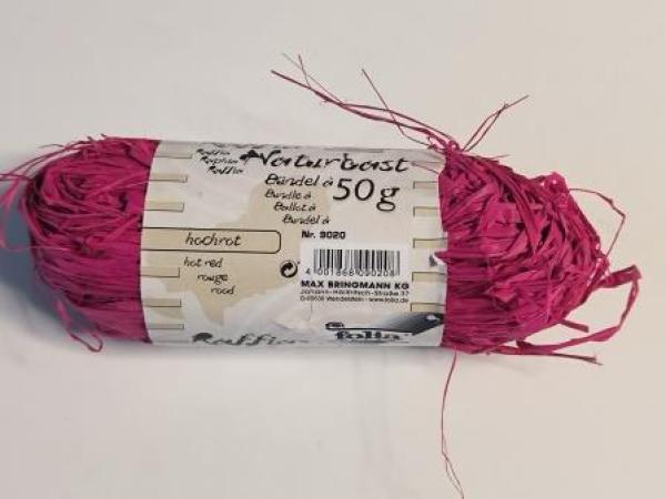 folia Raffia-Naturbast, 50 g, hochr ot (57905397)