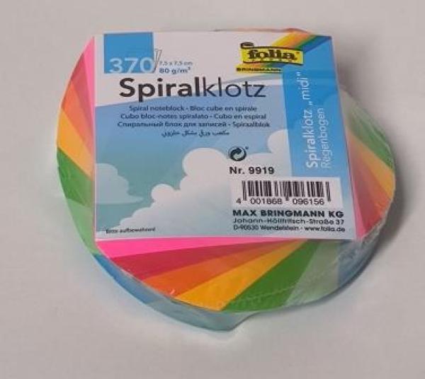 Spiral Notizklotz Midi 370BL Regenbogen