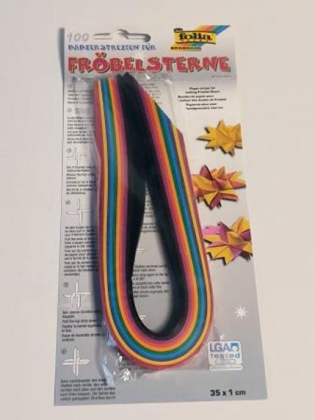 Papierstreifen130gFröbelsterne