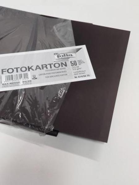 Fotokarton A4  dunkelbraun