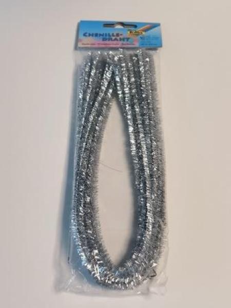 Chenilledraht 10ST silber