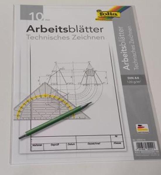 Arbeitsblätter Zeichenpapier A4 120g 10BL