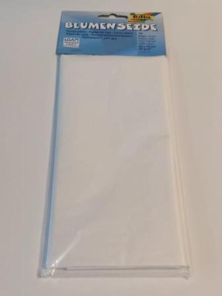 Blumenseide 50x70cm weiß