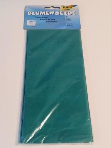 Blumenseide 50x70cm dunkelgrün