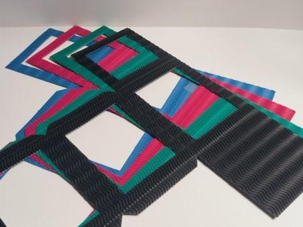 Laternenrohlinge 3D-Welle echteckig