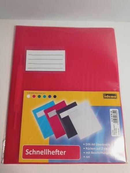Idena Schnellhefter f. A4 PP rot