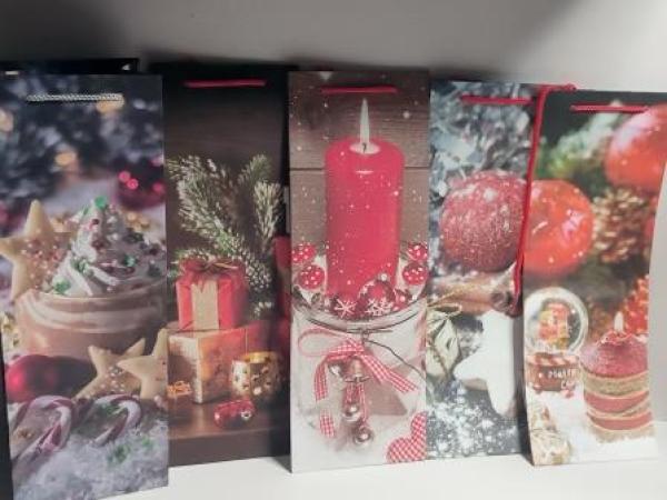 Idena Flaschentasche WH classic 35x12x9cm FSC-Mix