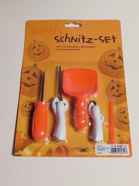 Kürbis-Schnitzset 5-teilig
