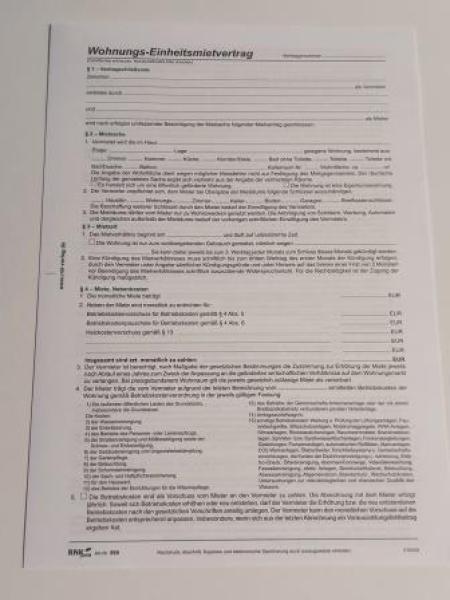 Mietvertrag A4