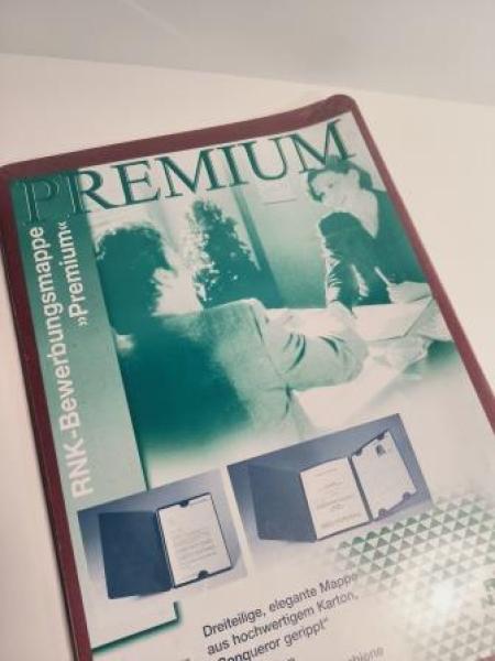 Bewerbungsmappe o.Text rot