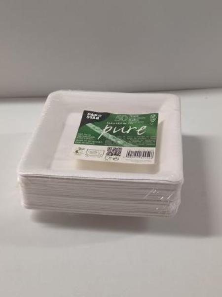 50 PAPSTAR Zuckerrohr-Teller Zuckerrohr