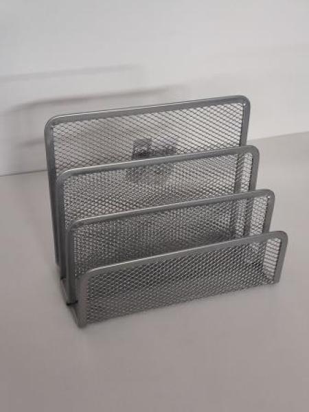 Zeller Briefständer Meshline silber