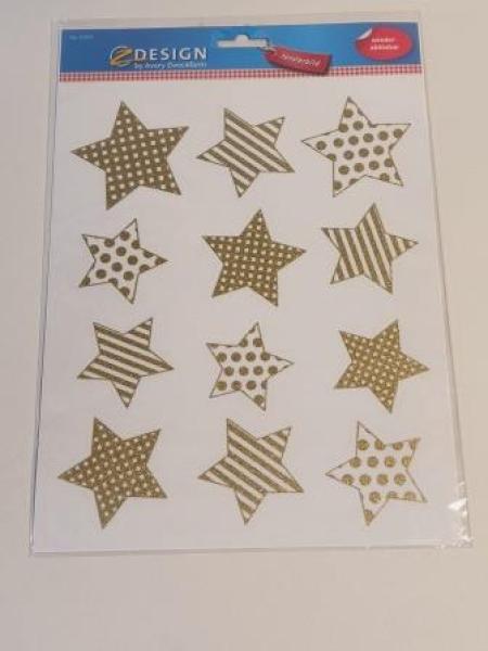 Weihn.Fensterbild A4 Sterne