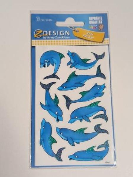 Schmucketikett Delfine