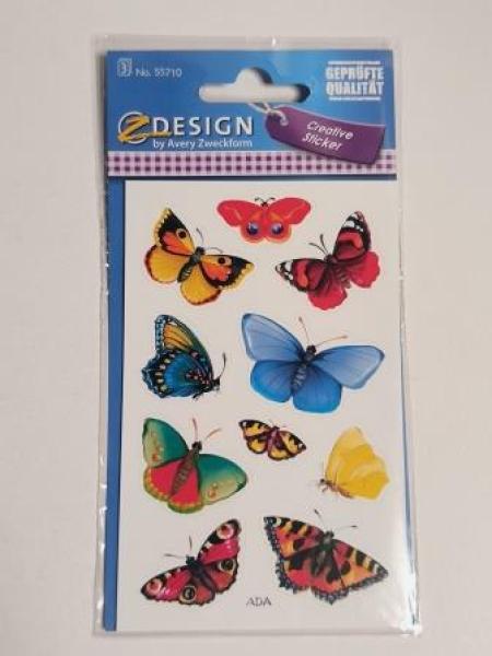 Schmucketikett Schmetterling