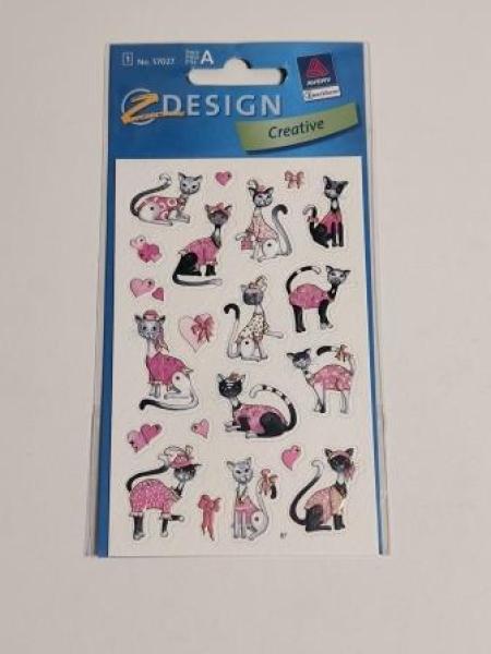 Schmucketikett Design-Katzen