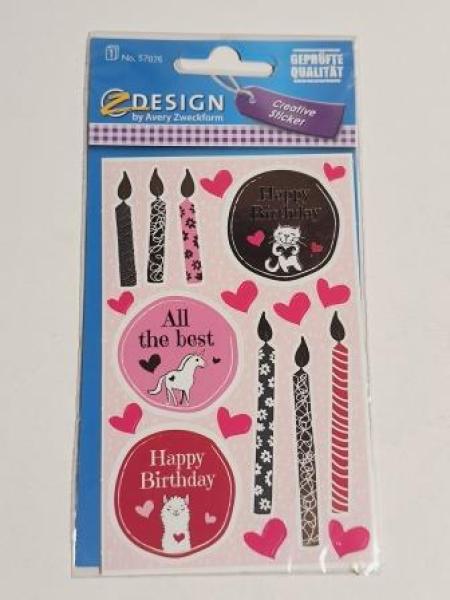 Sticker Happy Birthday bunt