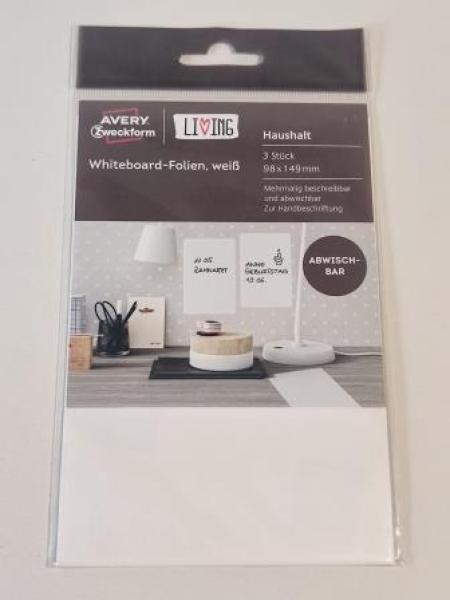 Whiteboard Folie 98x149mm