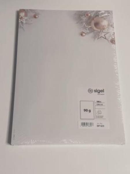 Weihn.Design Papier 100BL SIGEL DP429 90g/m² Christmas in rosegold