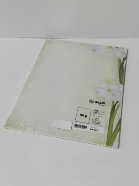 Design Papier 25BL grüne Blumen