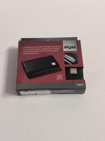 Visitenkartenetui Leder schwarz