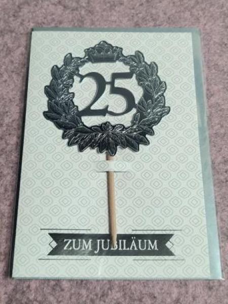 Karte Jubiläum 25 Jahre