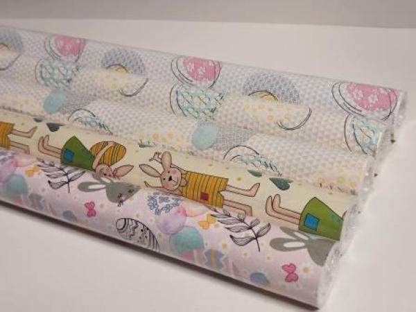 Oster-Geschenkpapierrolle  2mx70cm sort.