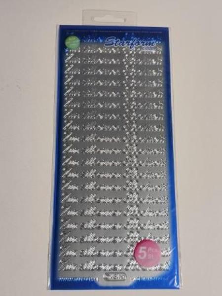 Konturensticker Zur silbernen Hochzeit silber