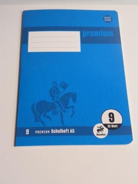 Heft A5 32BL Lin.9 liniert m. Rand