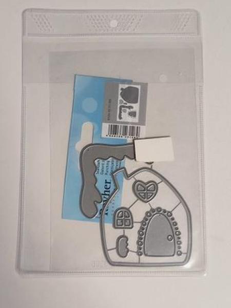 Stanzschablone Häuschen