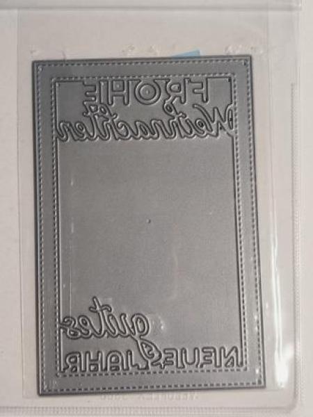 Stanzschablone "Frohe Weihnachten"