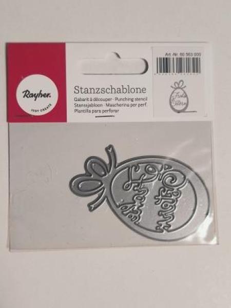 Stanzschablone Frohe Ostern