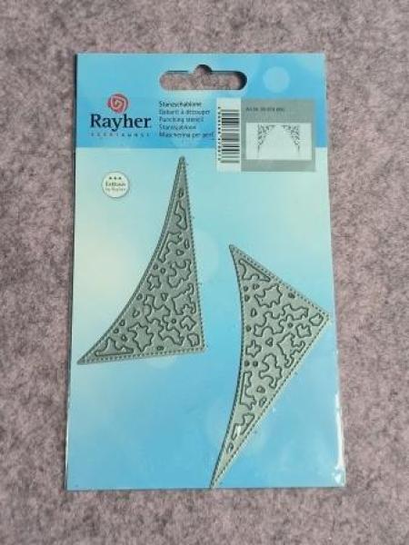 Stanzschablone: Floral Lace Corners, 4,6x7,6cm, SB-Btl 1Stück