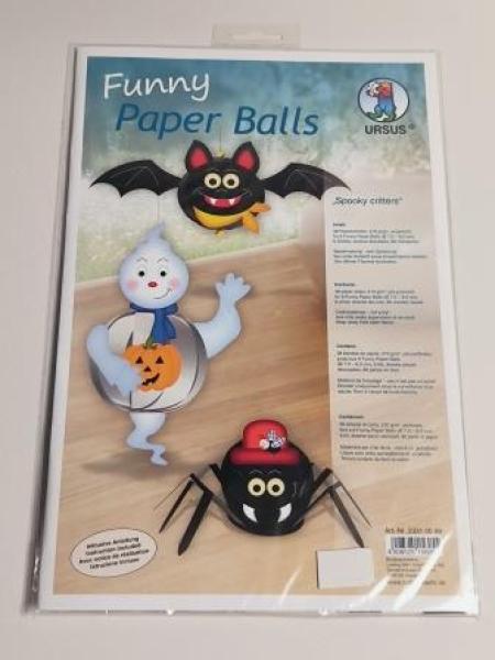 FUNNY PAPER BALLS SPOOKY CRITTERS