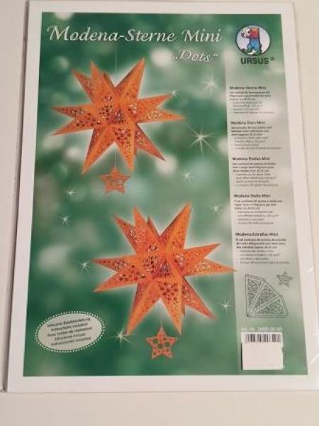 MODENA-STERN MINI "DOTS",220G,A4,2ST,KUPFER