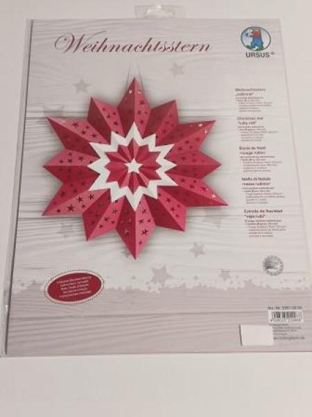 WEIHNACHTSSTERN "RUBINROT"