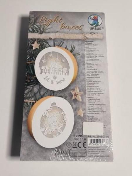 LIGHT BOXES Ø11CM VILLAGE & CHRISTMAS BAUBLE