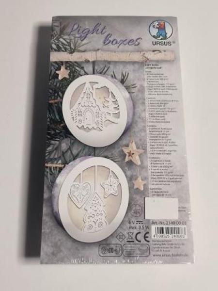 LIGHT BOXES Ø11CM GINGERBREAD