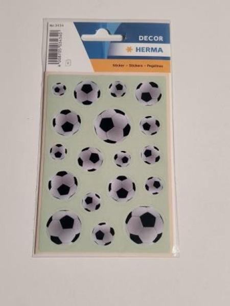 Schmucketikett Fußbälle 54 Stück