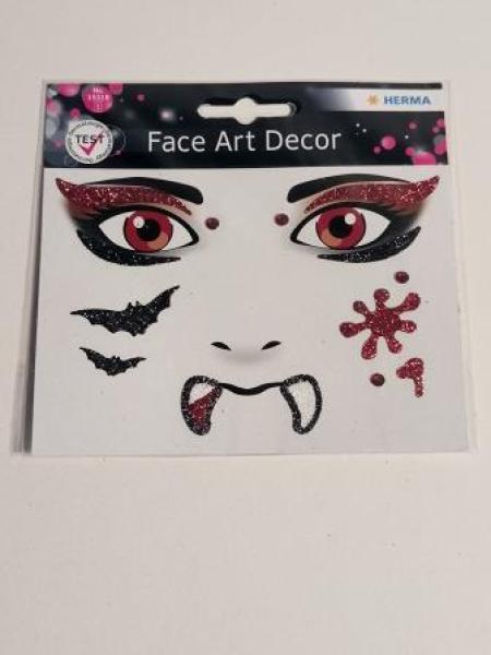 Sticker Face Art Vampir
