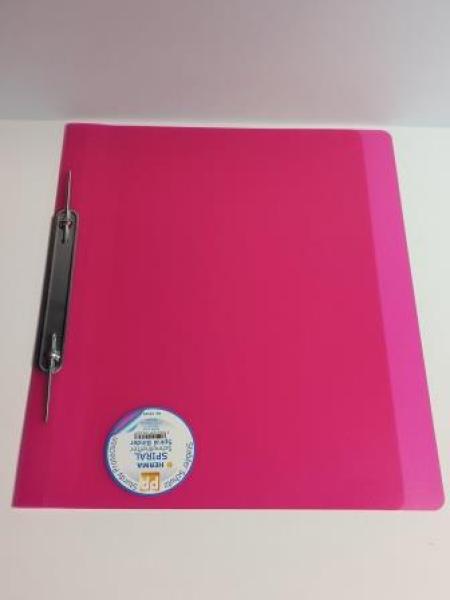 Spiral-Schnellhefter A4 transl.pink