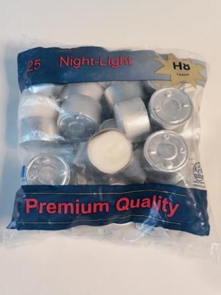 Teelichter weiß 37 mm x 22 mm