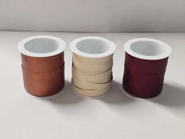 C.E. PATTBERG Geschenkband brauntöne 50 Meter Ringelband 10 mm zum Basteln, Dekorieren & Verpacken von Geschenken zu jedem Anlass